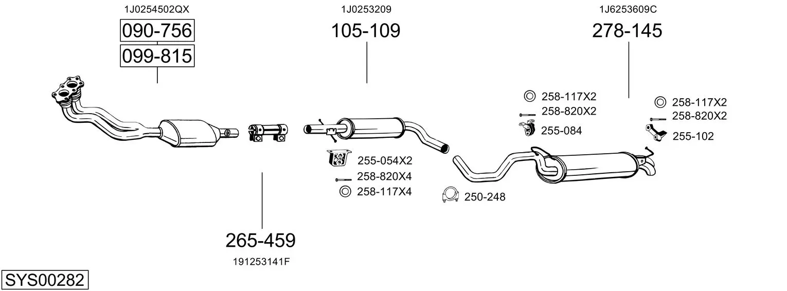 Изпускателна система BOSAL               