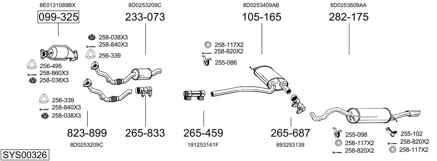 Изпускателна система BOSAL               