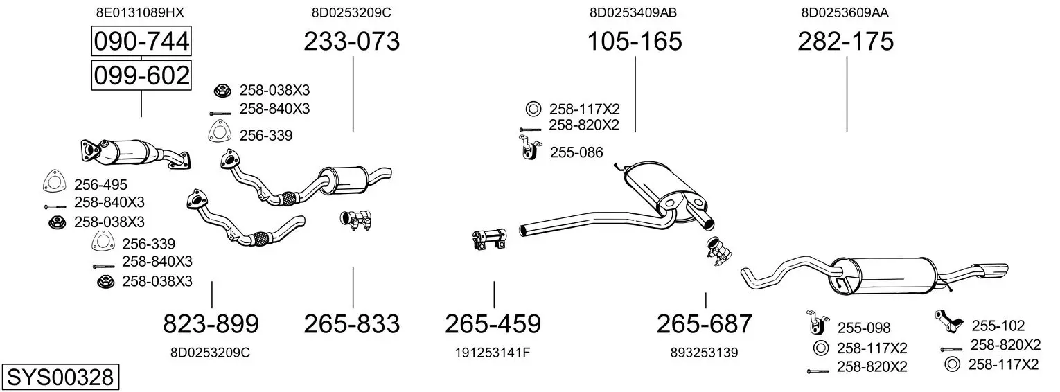 Изпускателна система BOSAL               