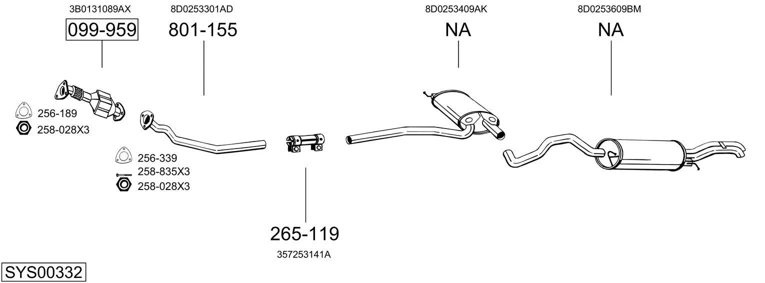 Изпускателна система BOSAL               