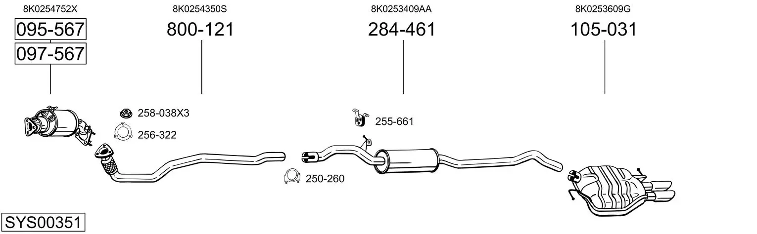 Изпускателна система BOSAL               