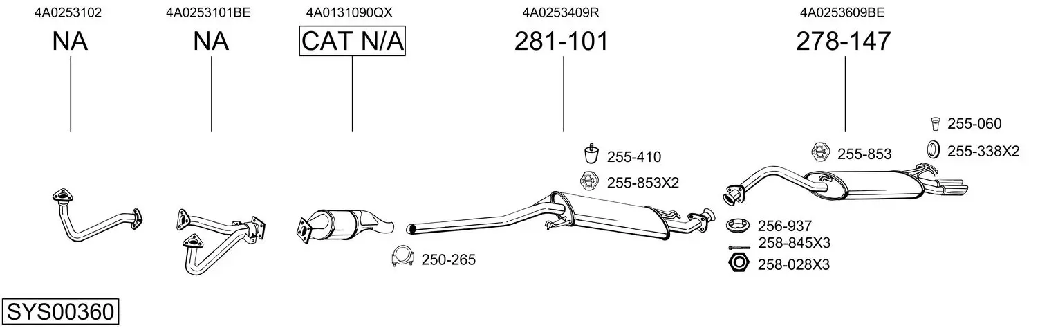 Изпускателна система BOSAL               