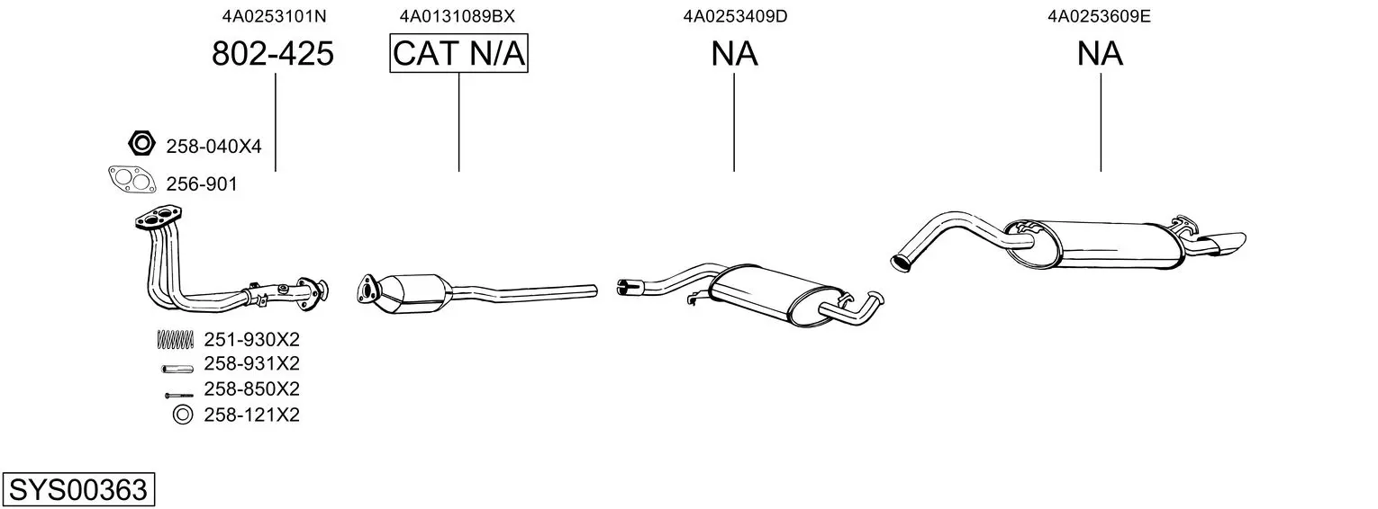 Изпускателна система BOSAL               