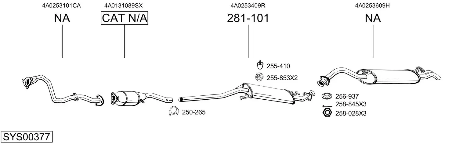 Изпускателна система BOSAL               