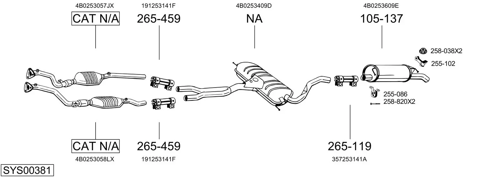 Изпускателна система BOSAL               