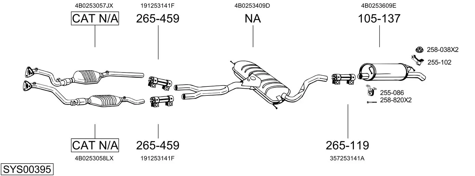 Изпускателна система BOSAL               