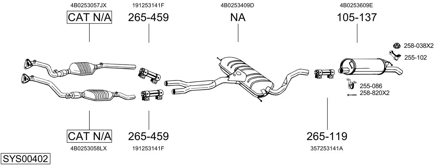 Изпускателна система BOSAL               