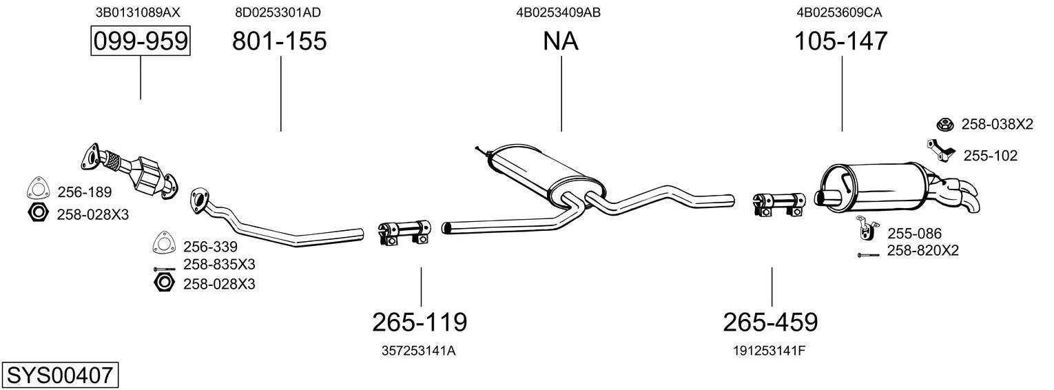 Изпускателна система BOSAL               