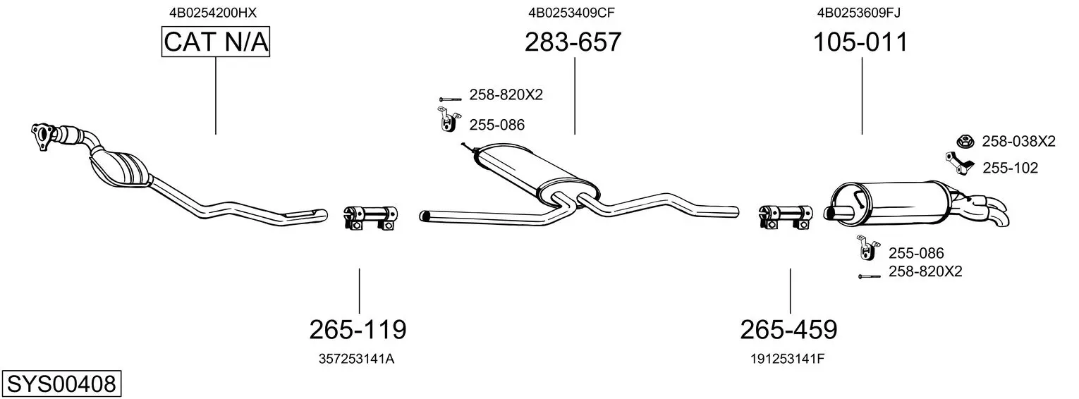 Изпускателна система BOSAL               