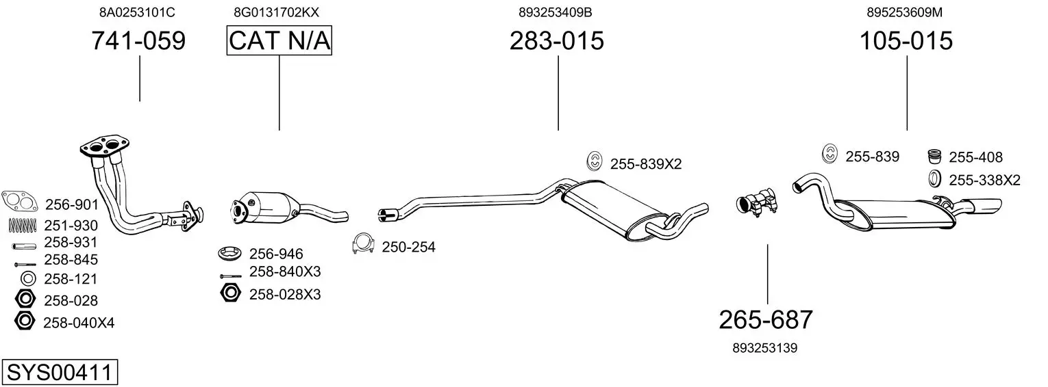 Изпускателна система BOSAL               