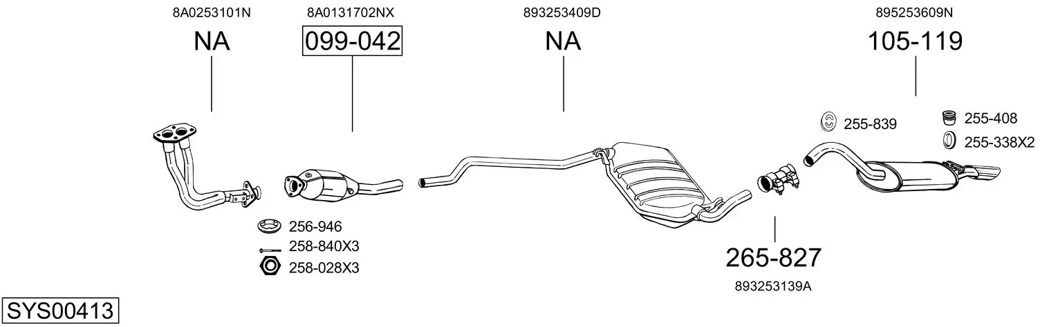 Изпускателна система BOSAL               