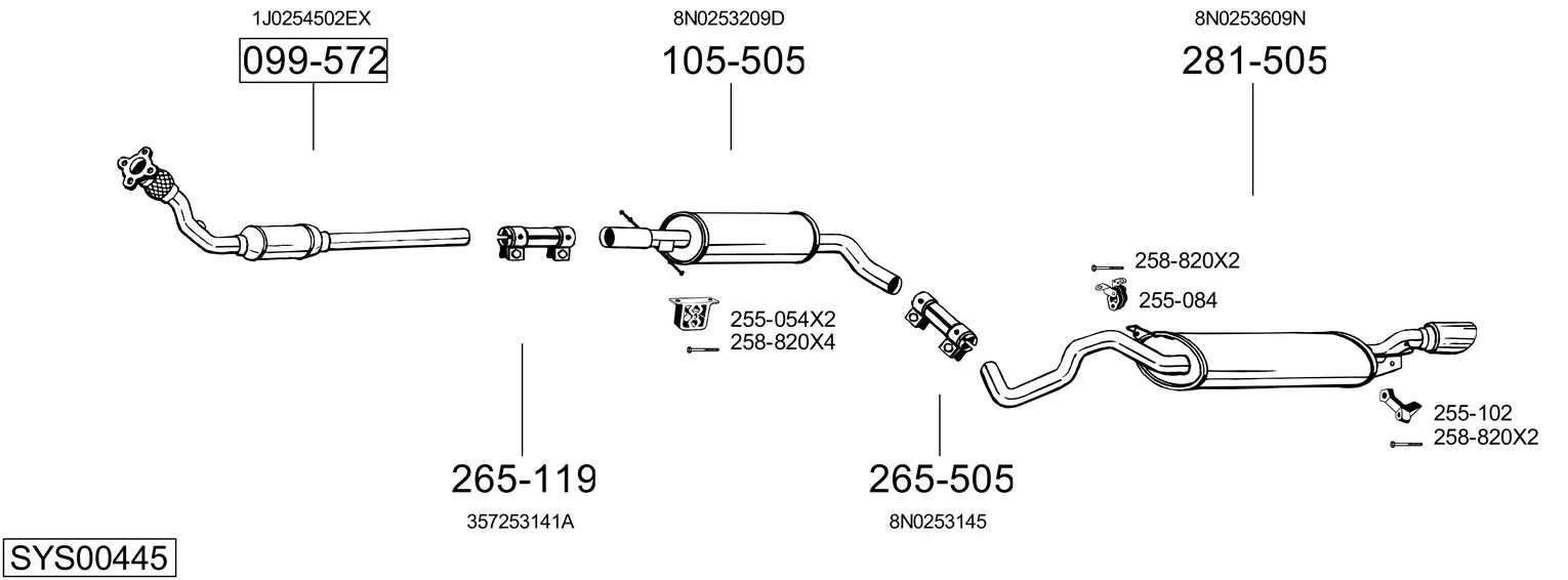 Изпускателна система BOSAL               