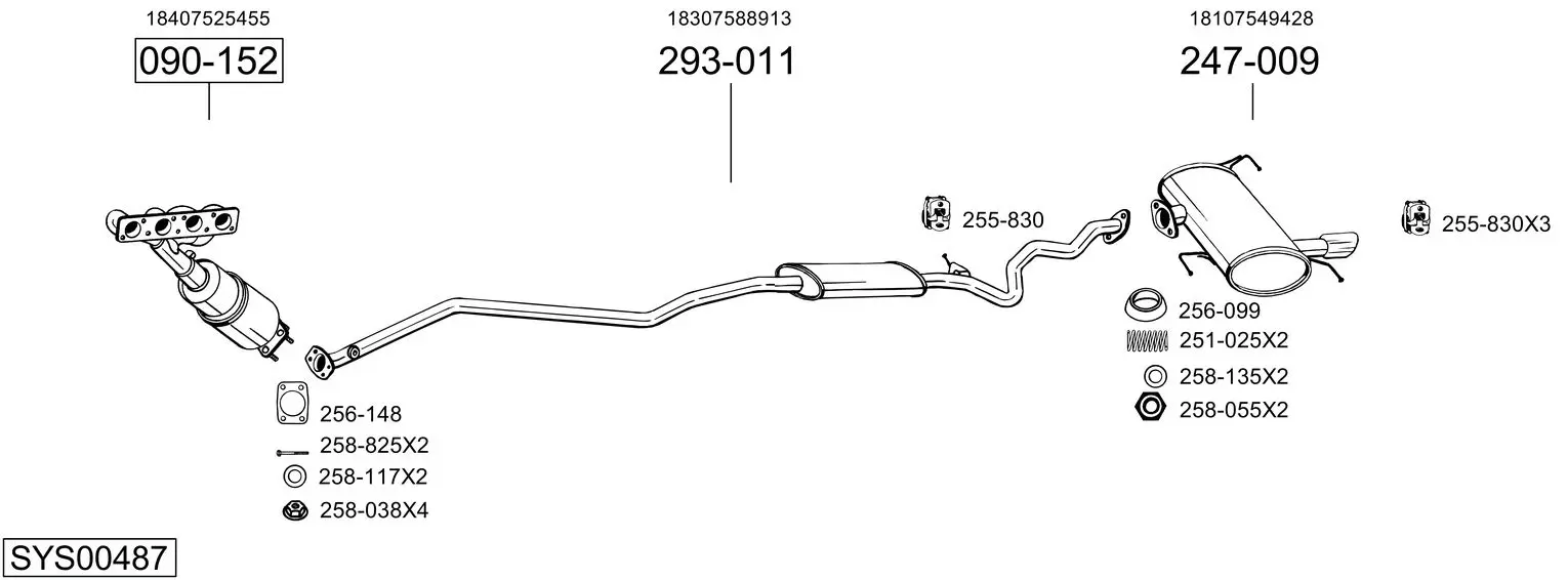 Изпускателна система BOSAL               