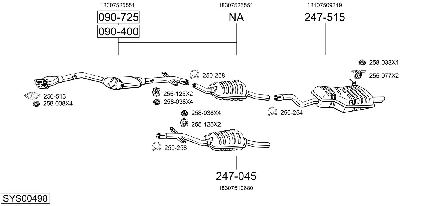 Изпускателна система BOSAL               