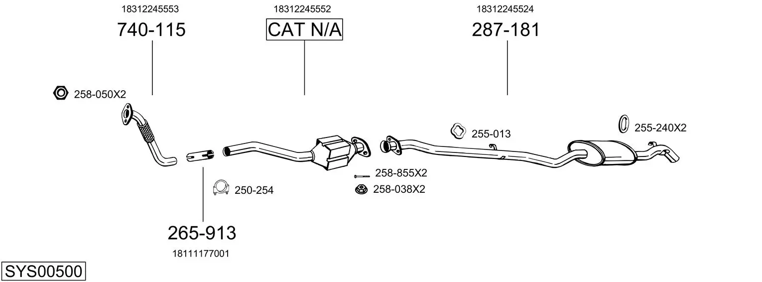 Изпускателна система BOSAL               