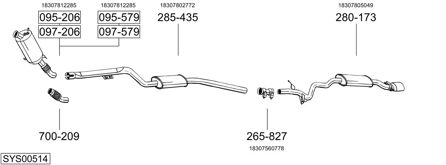 Изпускателна система BOSAL               