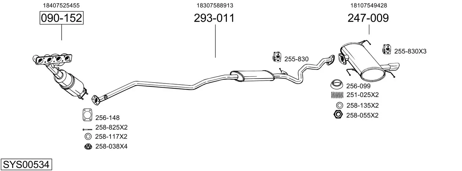 Изпускателна система BOSAL               