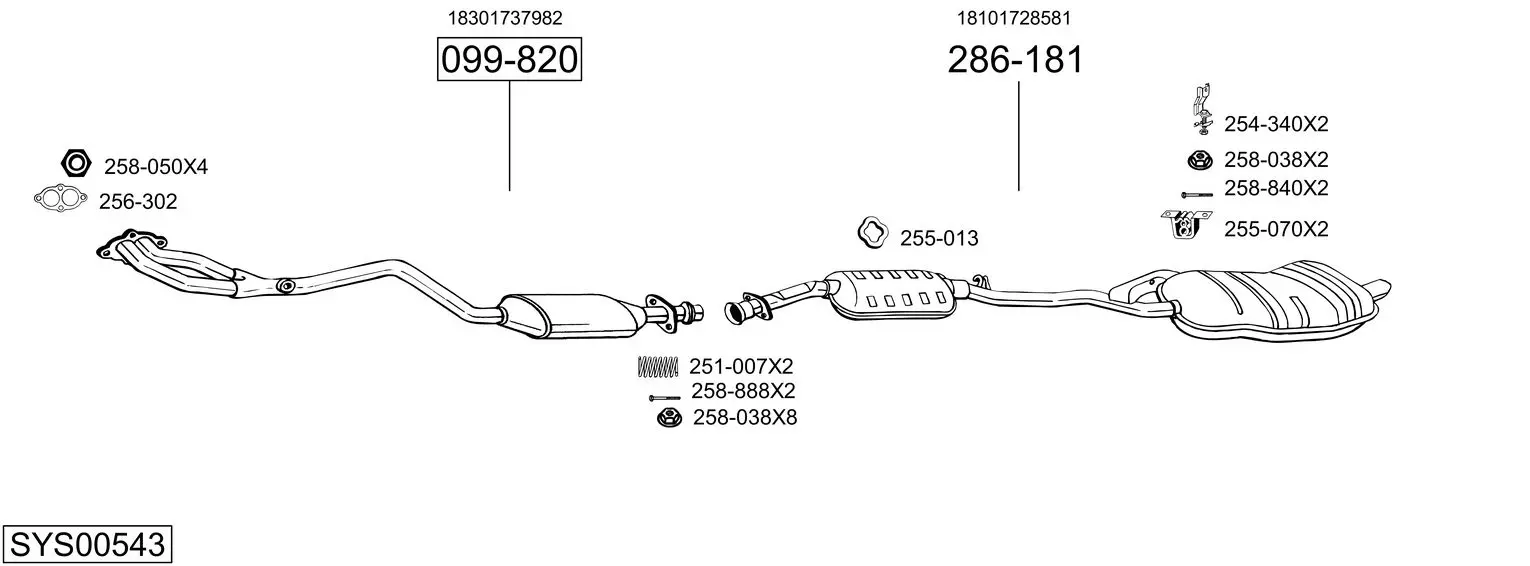 Изпускателна система BOSAL               
