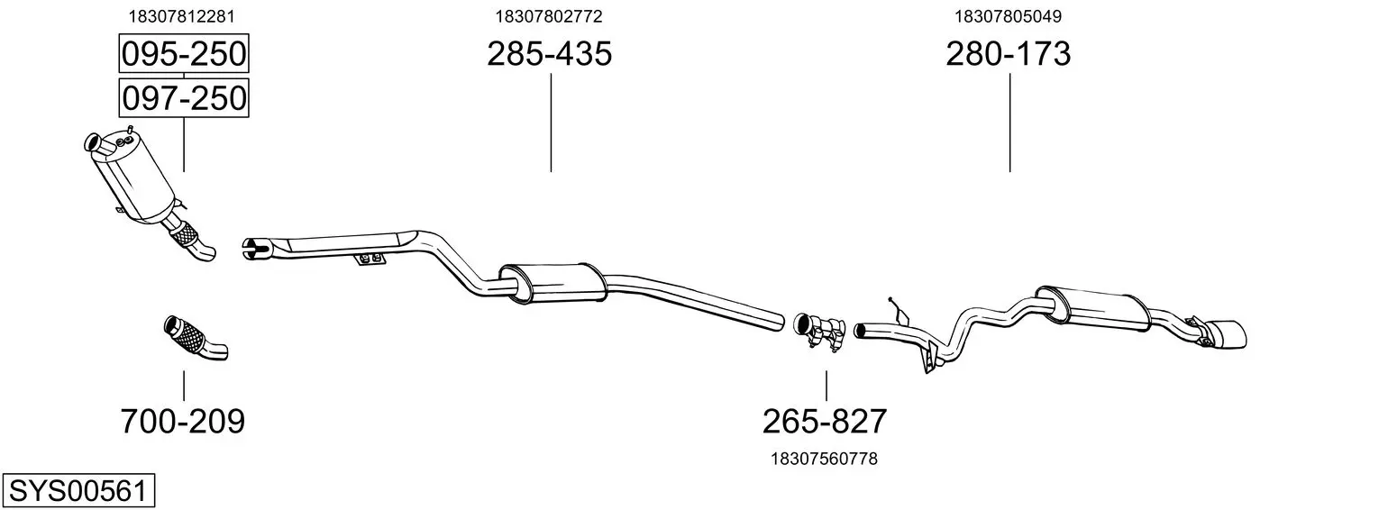 Изпускателна система BOSAL               