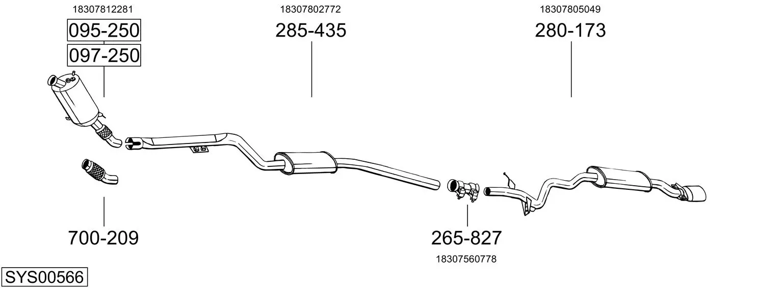 Изпускателна система BOSAL               