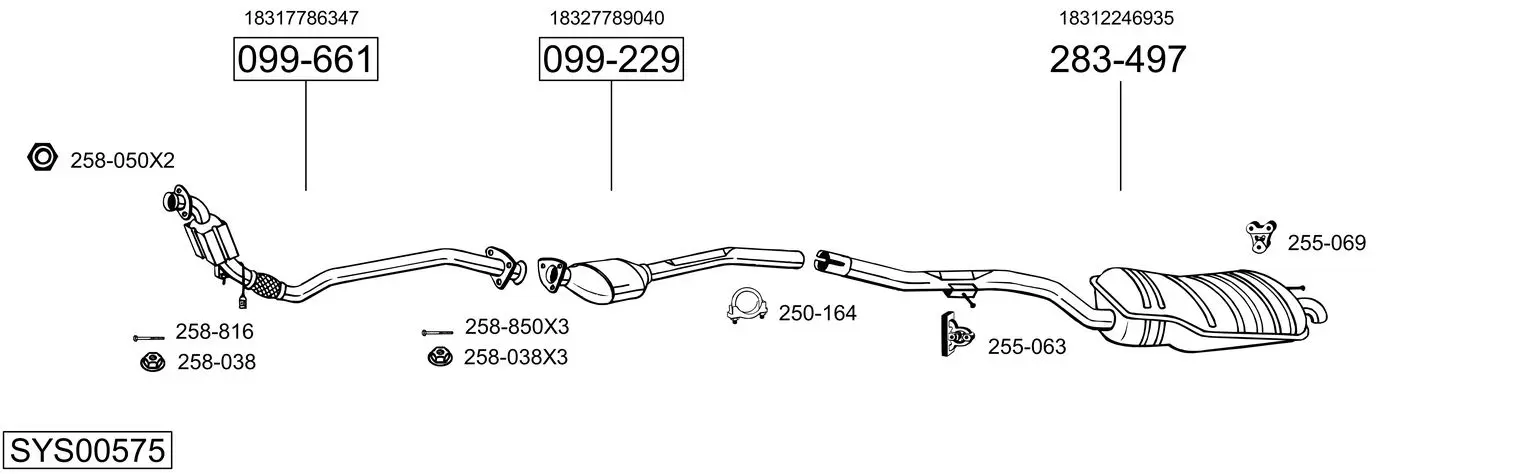 Изпускателна система BOSAL               
