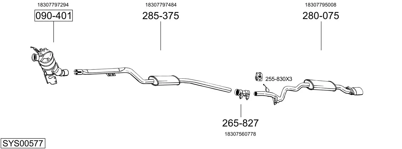 Изпускателна система BOSAL               