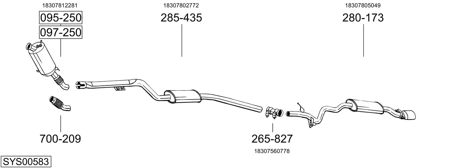 Изпускателна система BOSAL               