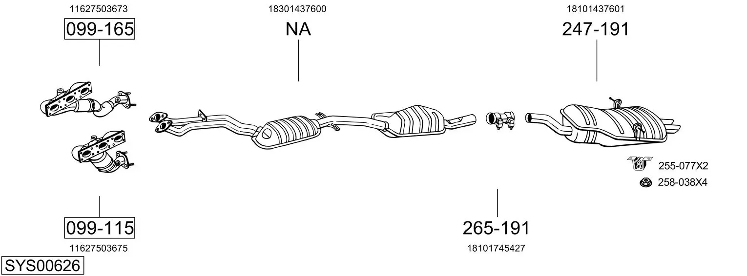 Изпускателна система BOSAL               