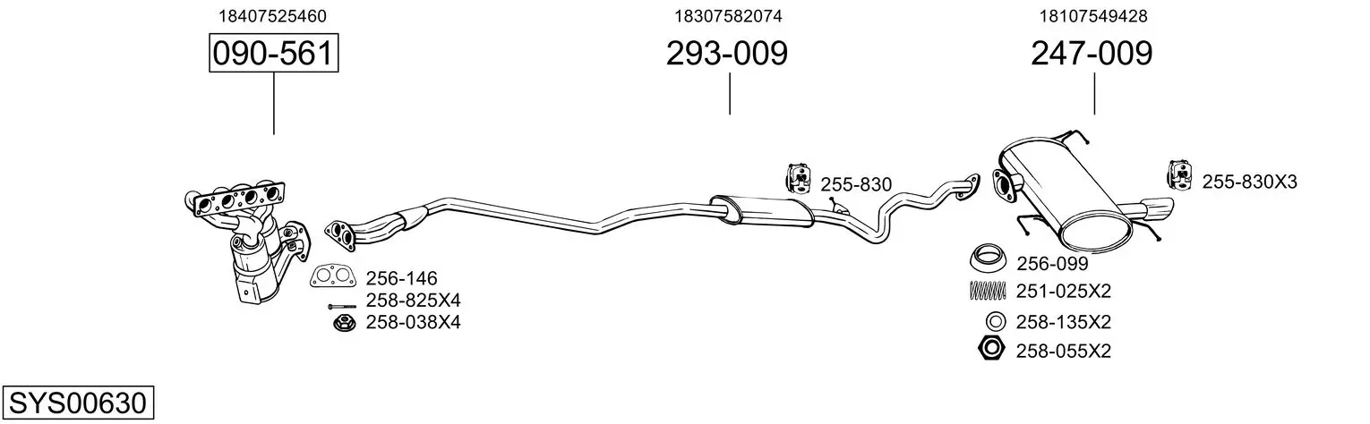 Изпускателна система BOSAL               