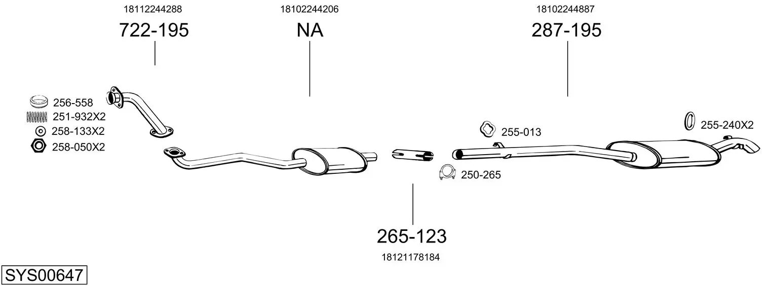 Изпускателна система BOSAL               