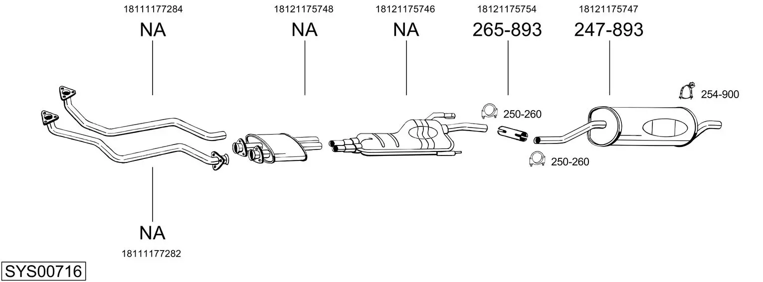 Изпускателна система BOSAL               