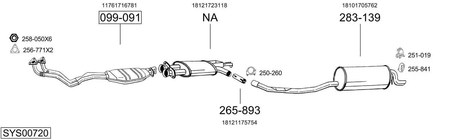 Изпускателна система BOSAL               