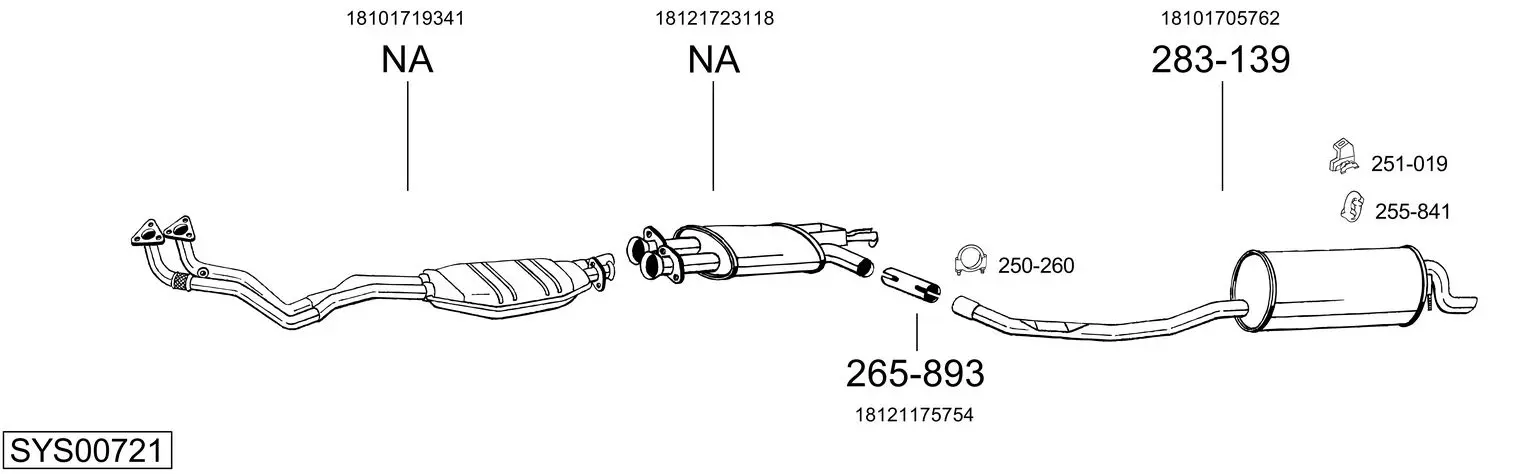 Изпускателна система BOSAL               