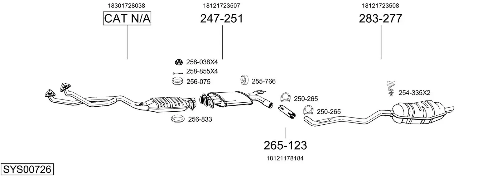 Изпускателна система BOSAL               