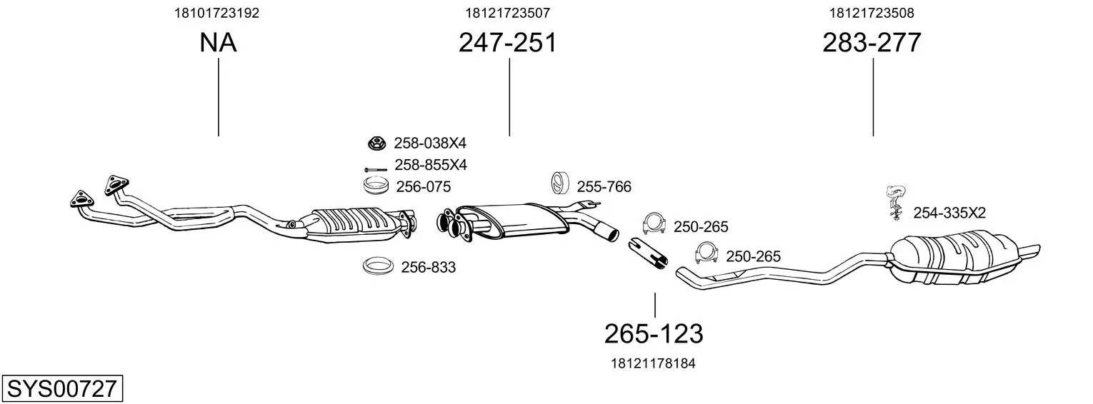 Изпускателна система BOSAL               