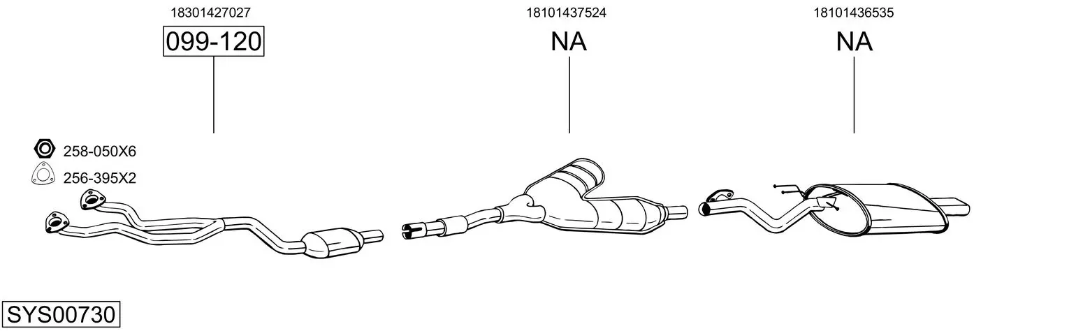 Изпускателна система BOSAL               