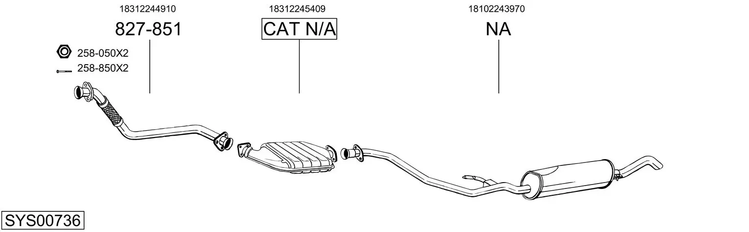 Изпускателна система BOSAL               