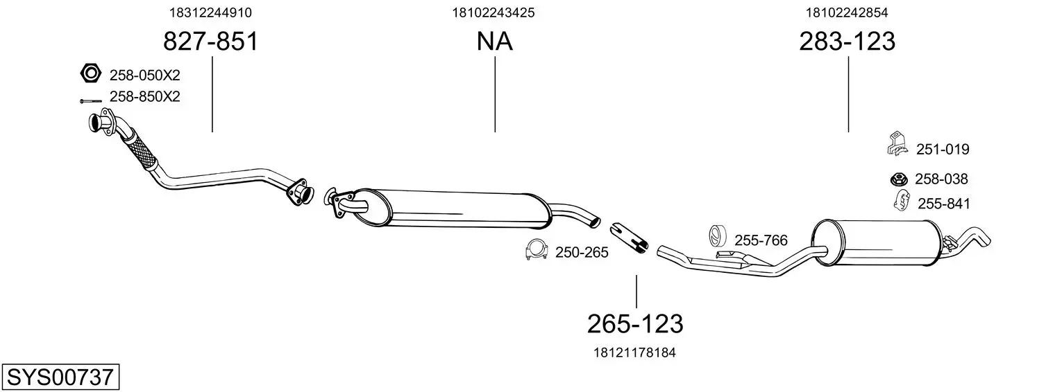 Изпускателна система BOSAL               