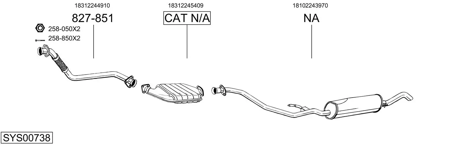 Изпускателна система BOSAL               