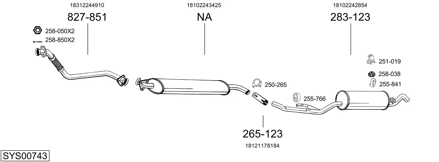 Изпускателна система BOSAL               