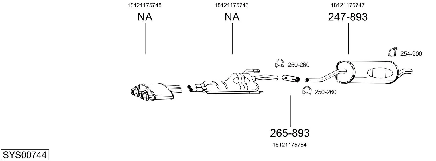 Изпускателна система BOSAL               