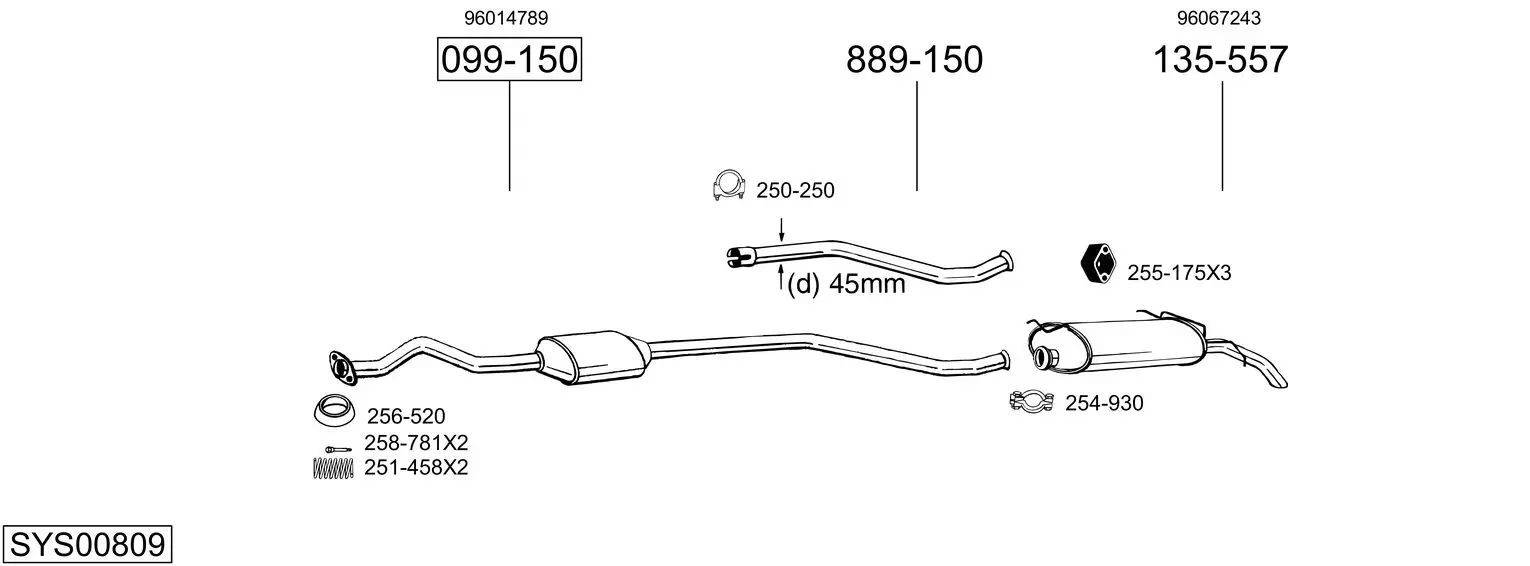 Изпускателна система BOSAL               