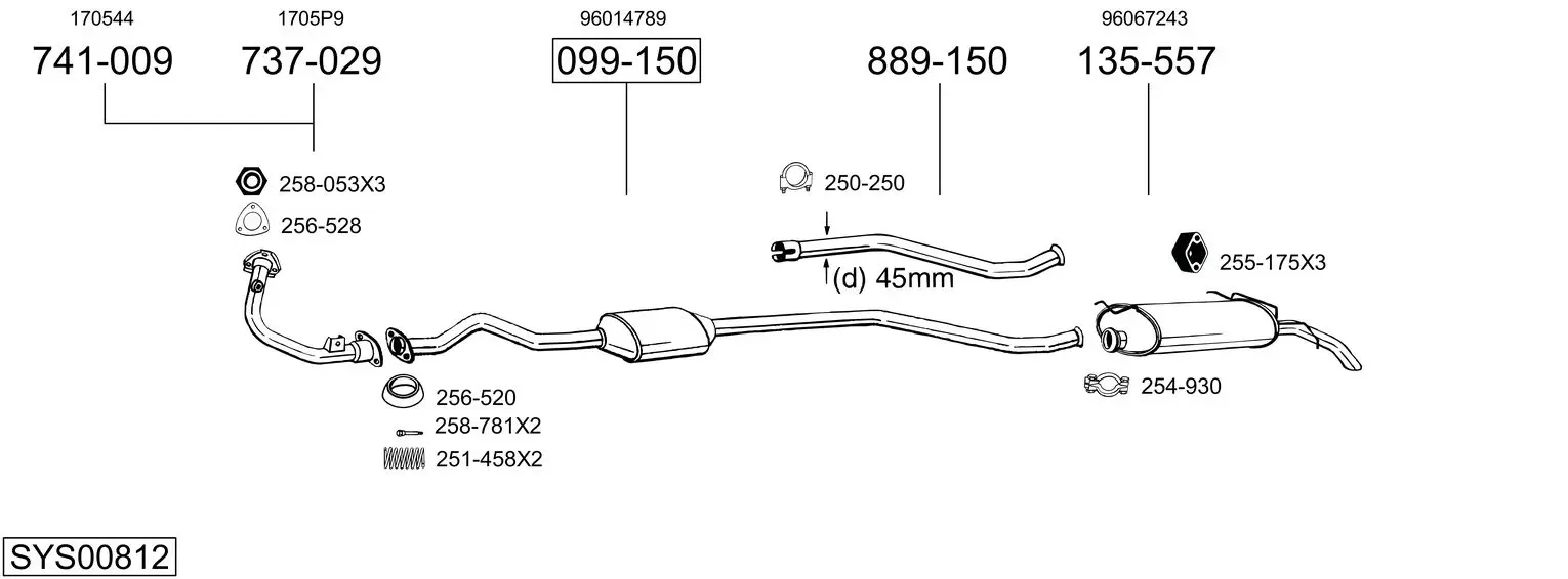 Изпускателна система BOSAL               