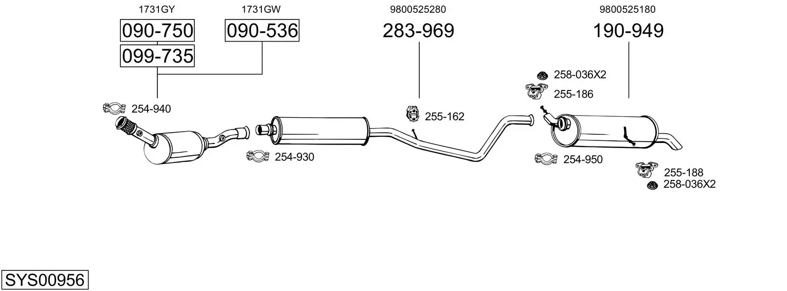 Изпускателна система BOSAL               