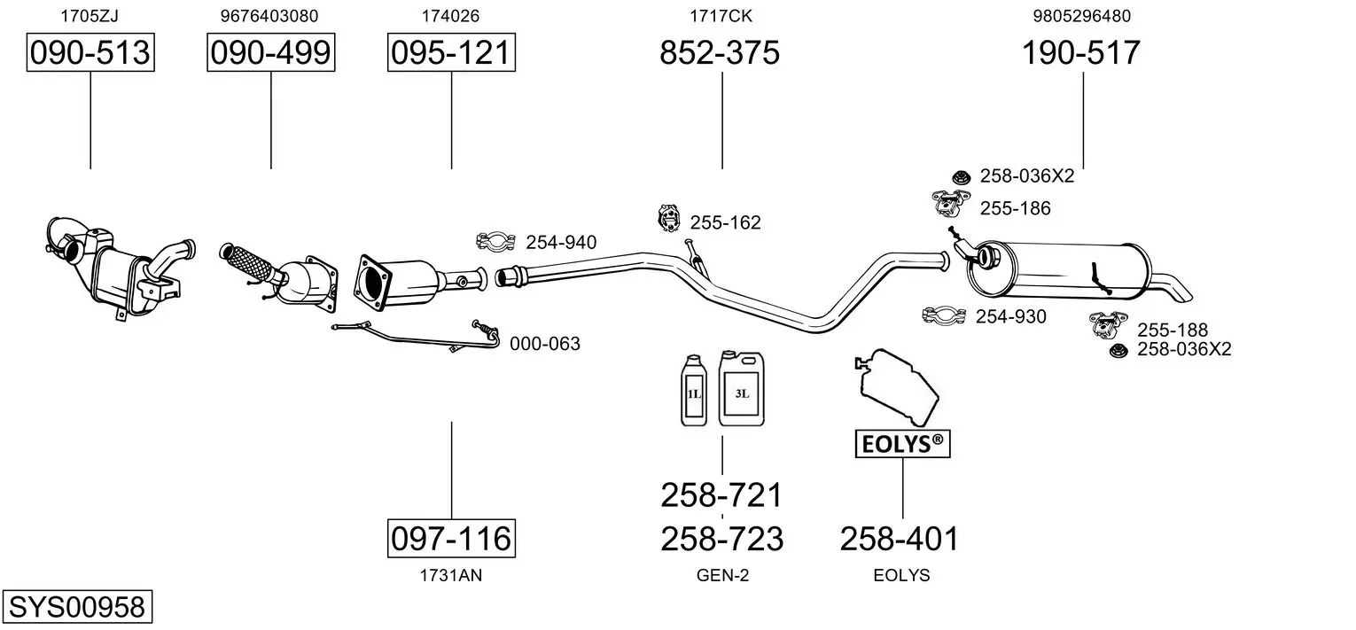 Изпускателна система BOSAL               