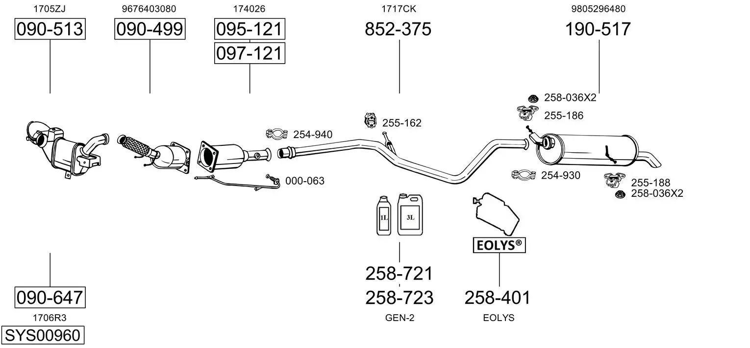 Изпускателна система BOSAL               