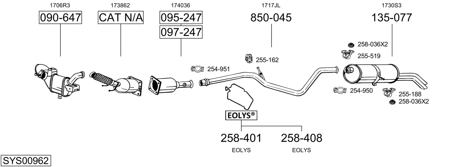 Изпускателна система BOSAL               
