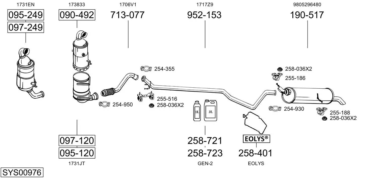 Изпускателна система BOSAL               