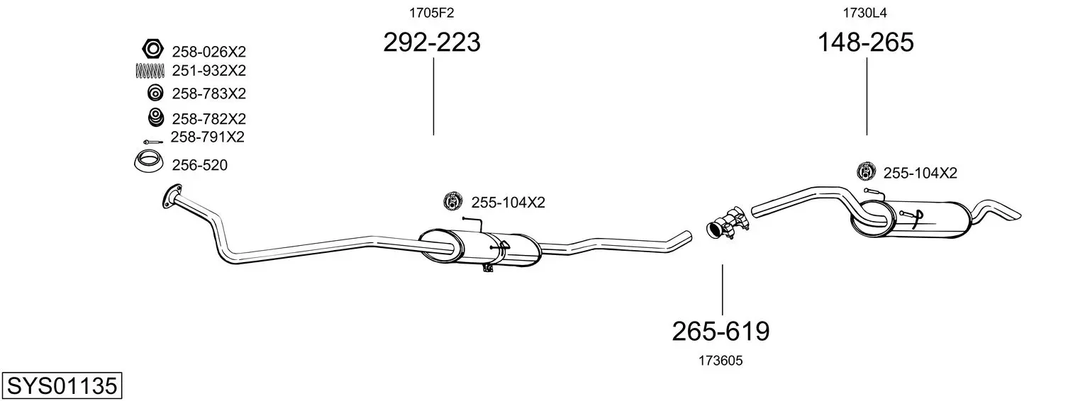 Изпускателна система BOSAL               