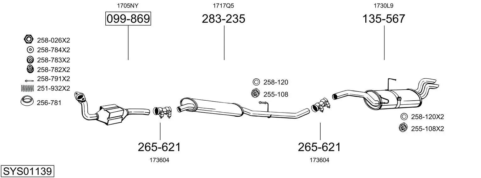 Изпускателна система BOSAL               
